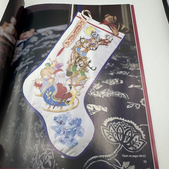 Leisure Arts The Stockings Were Hung Cross-Stitch Patterns Christmas Holiday - Picture 3 of 6